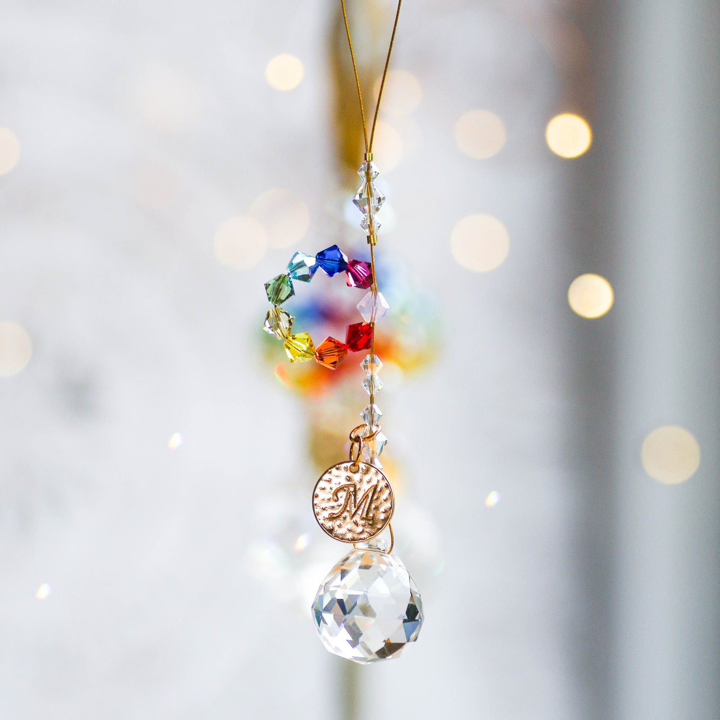 Crystal Suncatcher, Crystal Rainbow Christmas Tree Decoration
