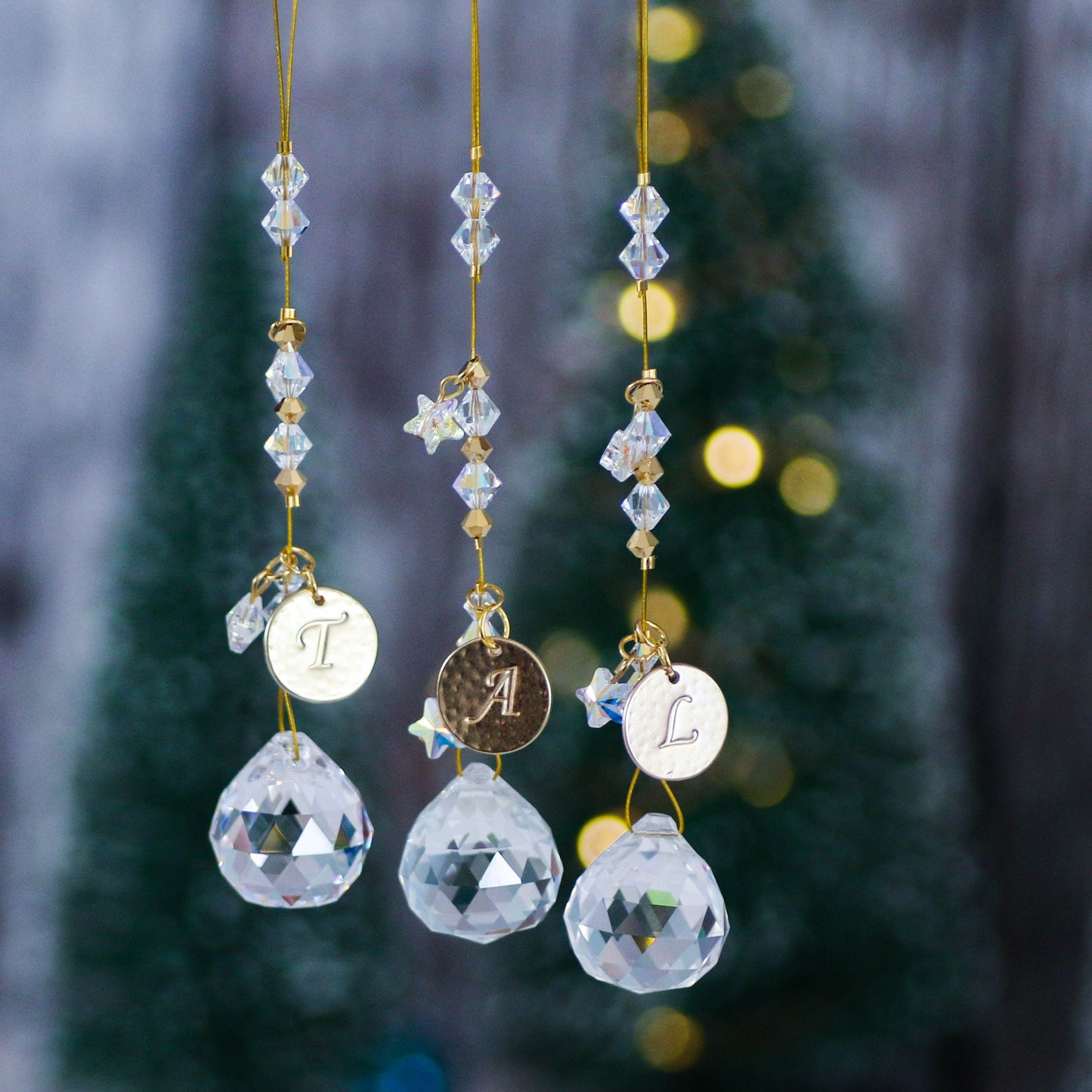 Crystal Suncatcher, Crystal Christmas Tree Decoration